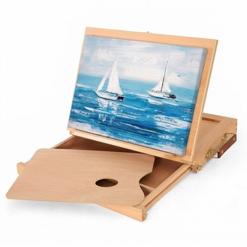 VISWIN Tabletop Easel with Storage Drawer and Palette