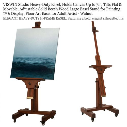 VISWIN Studio Heavy-Duty Easel in walnut finish